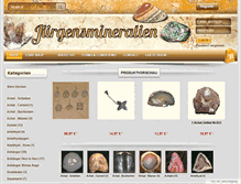 Tablet Screenshot of juergensmineralien.de